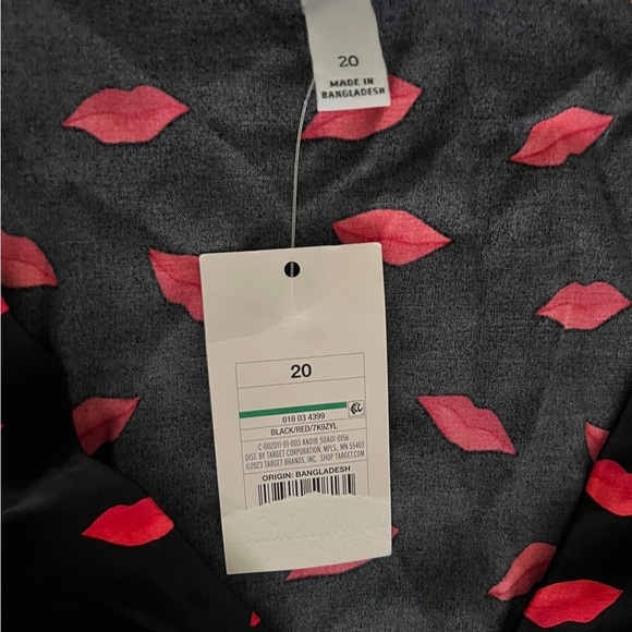 A New Day black and red Flutter Sleeve Midi Sundress - Picture 4 of 5